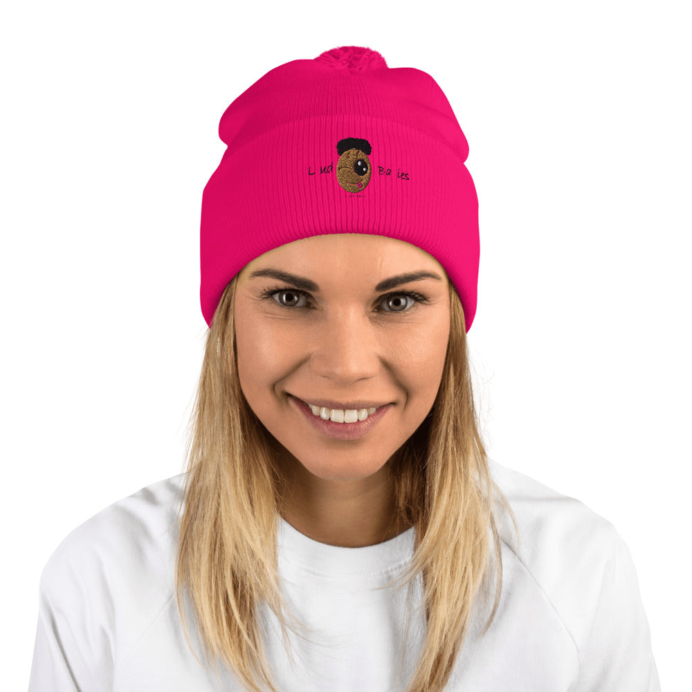 Pom-Pom Beanie Baddie - Loud Berries